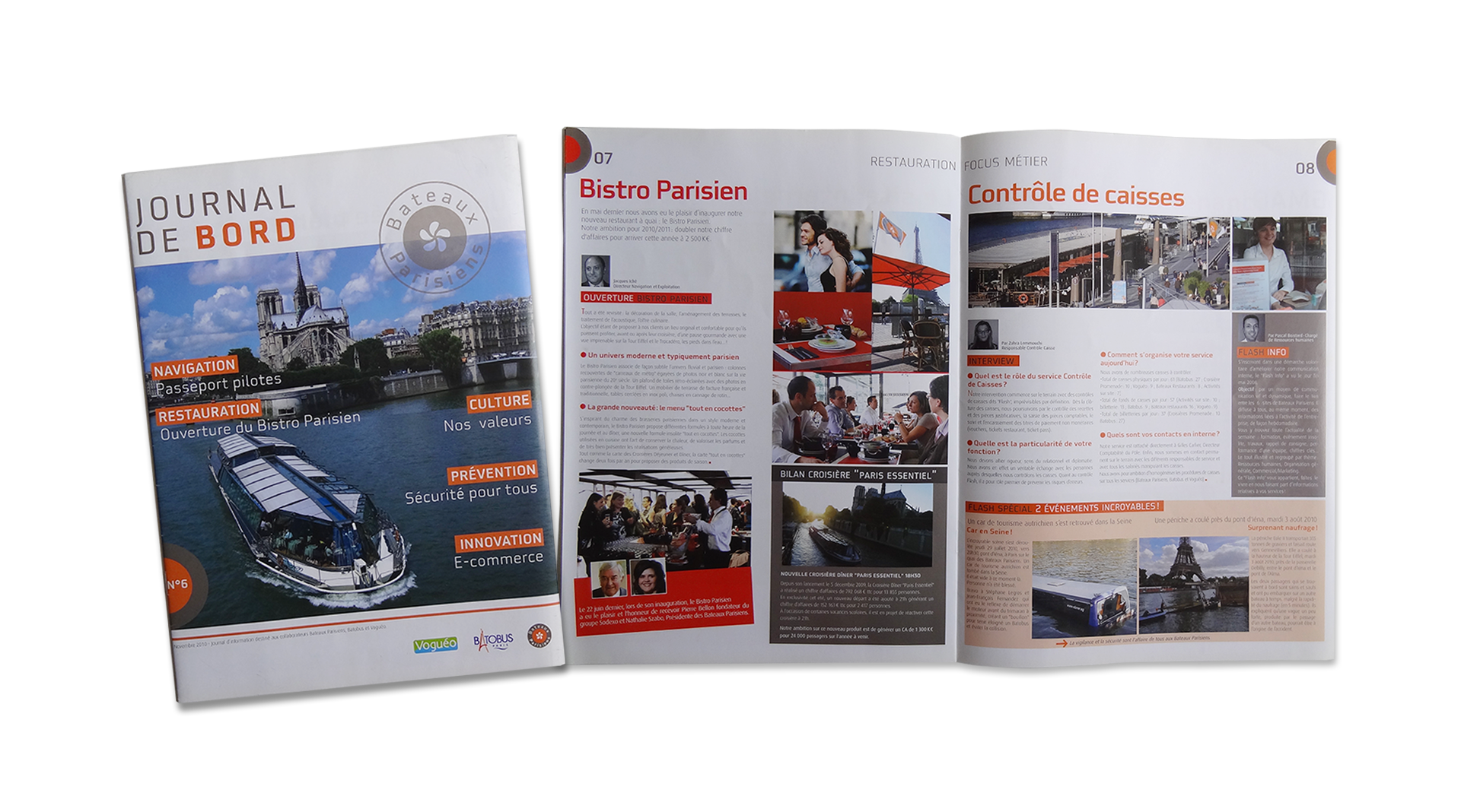 journal de bord couverture et vue intérieure 